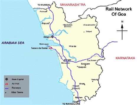 Goa Travel Map Goa Travel Information Goa Trip