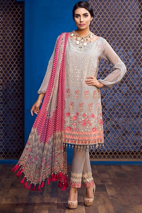 Khaadi Eid Collection Latest Lawn Chiffon Eid Dresses For Girls