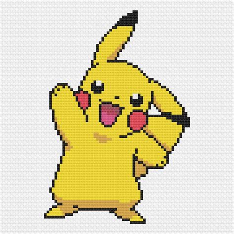 Pikachu Cross Stitch Pattern - Etsy