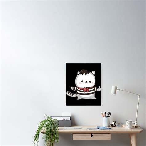 French Cute Kawaiicat Fuck Off Emoji Poster For Sale By BellaArtCrafts Redbubble