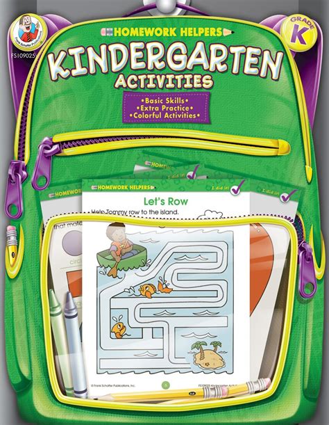 Kindergarten Activities Homework Helper Frank Schaffer Publications