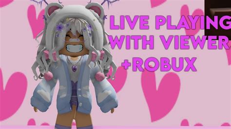 🔴live Playing Roblox With Viewers 💗 Youtube