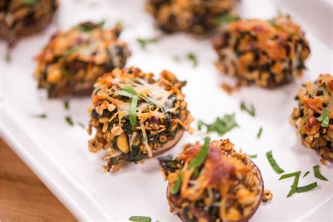 Mediterranean Stuffed Mushrooms Oats Everyday