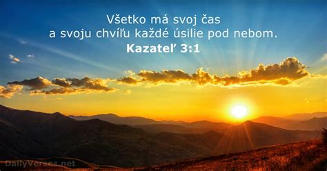 17 decembra 2023 Biblický verš dňa Kazateľ 3 1 DailyVerses net