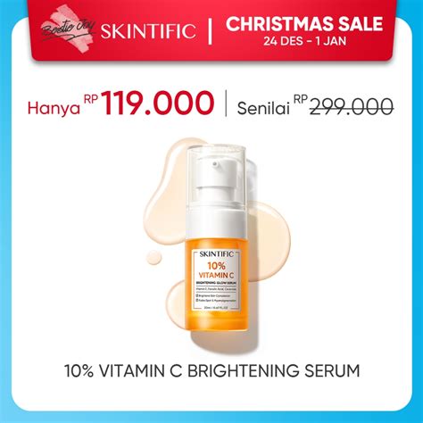 Jual New Launch Skintific Vitamin C Brightening Glow Serum Ml