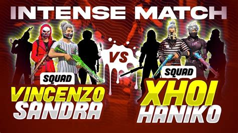 Vincenzo And Sandra Vs Xhoi And Haniko Free Fire Clash Squad Custom