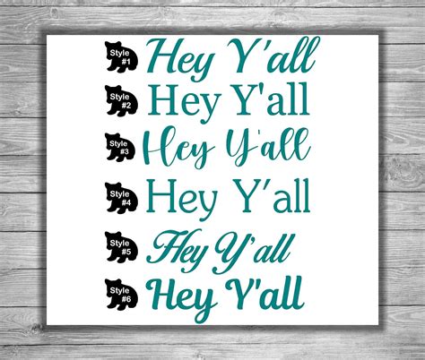 Hey Ya Ll Door Decal Vinyl Door Decal Welcome Decals Etsy