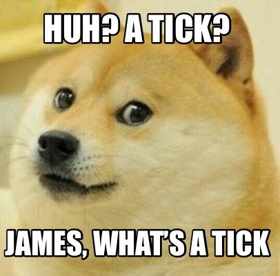 Meme Creator Funny Huh A Tick James Whats A Tick Meme Generator