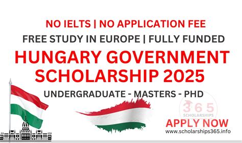 Hungary Government Scholarship 2025 2026 [fully Funded Scholarships]