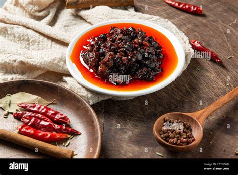 Delicious Chinese Spicy Beef Sauce Stock Photo Alamy