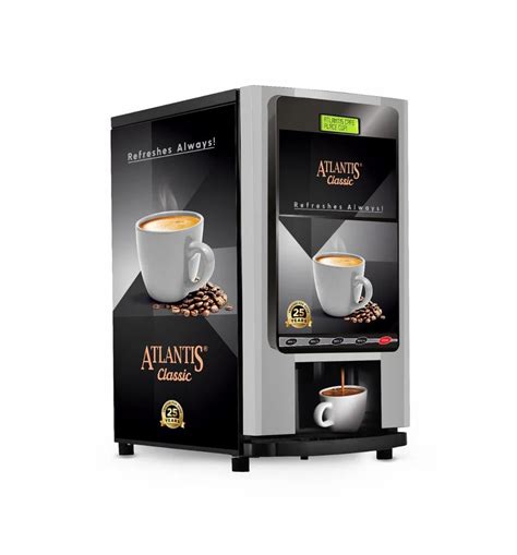 Stainless Steel Atlantis Coffee Premix Vending Machines Lanes