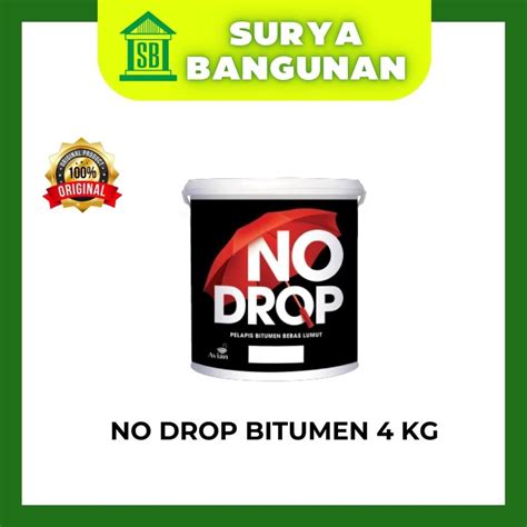 Jual Cat Pelapis Anti Bocor No Drop Bitumen Black Kg Shopee Indonesia