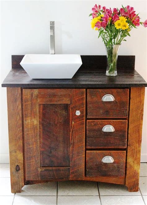 Reclaimened Wood Vanity Handmade Bathroom Vanity Reclaimed Barn Wood