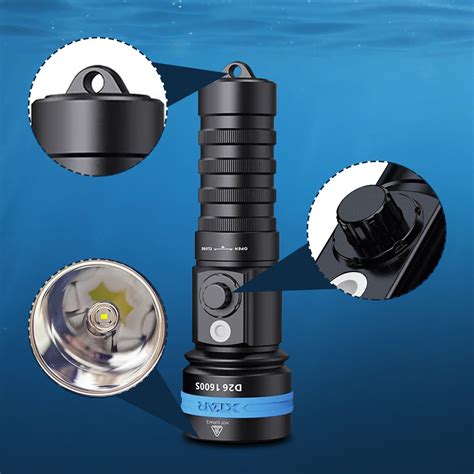 Xtar Senter Led Diving Waterproof Cree Xhp Hi D Lumens D