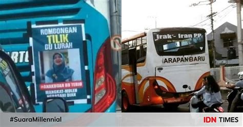 10 Potret Tulisan Nyeleneh Di Belakang Bus Bikin Ngakak Sampai Tujuan