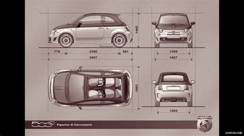 2013 Fiat 500c Abarth US-Version Dimensions - | Caricos