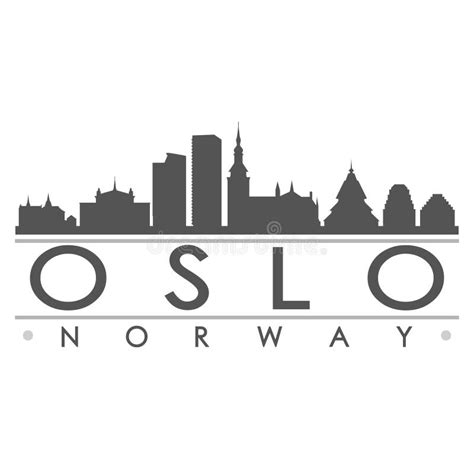 Oslo Silhouette Design City Vector Art Stock Vector Illustration Of