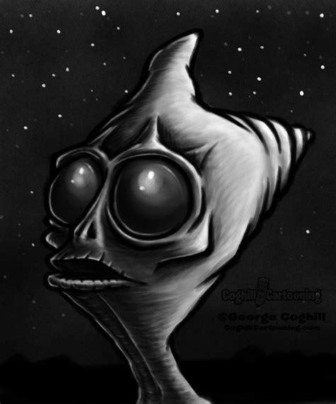 Sleestak Stargazer Cartoon Character Sketch Coghill Cartooning