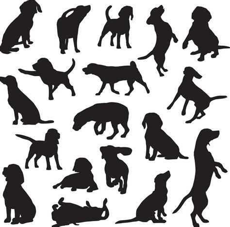 Beagle Dog Silhouettes 11816443 Vector Art At Vecteezy