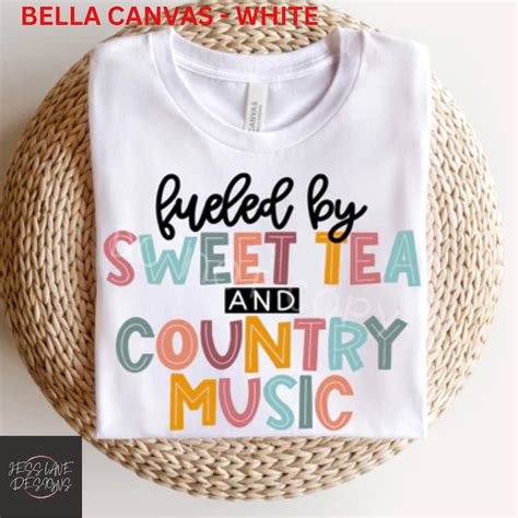 Fueled By Sweet Tea And Country Music Tshirt Sweet Tea Lover Country Music Lover Comfort Color