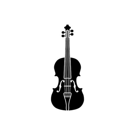 Silhouette De Violon Alto Violoncelle Violon Contrebasse Contrebasse