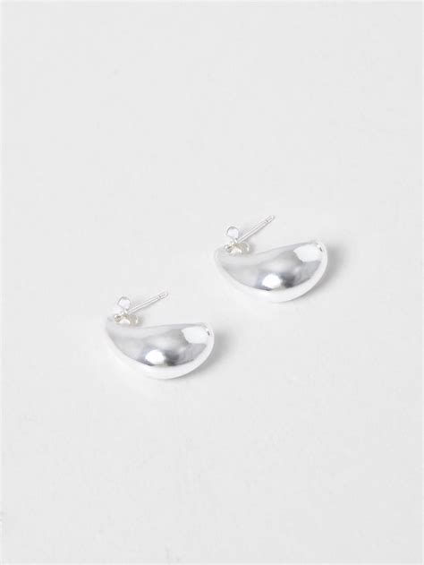Metal Half Hoop Earrings Silver French Connection Uk