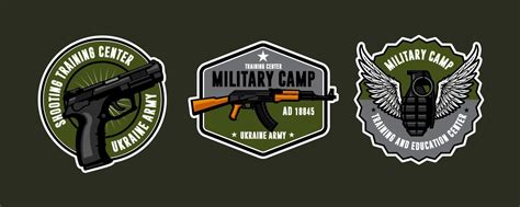 military logo design 11357647 Vector Art at Vecteezy