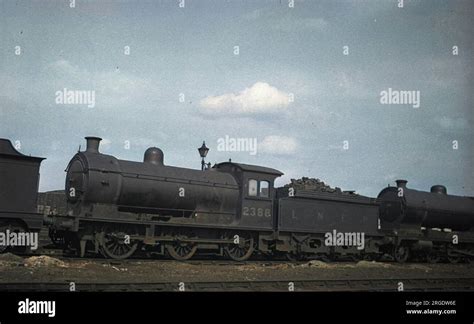 An LNER London North Eastern Steam Engine On A Railway Track Stock