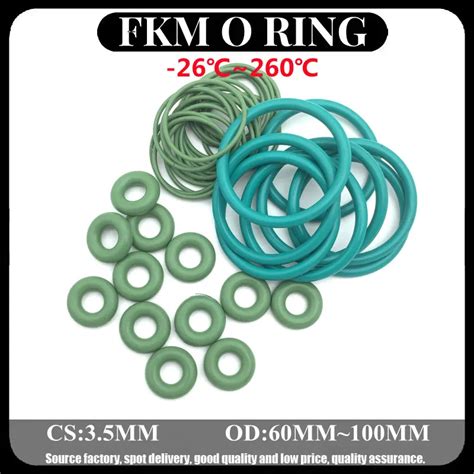 10Pcs FKM Fluorine Rubber O Ring Sealing Gaskets Thickness CS 3 5mm OD