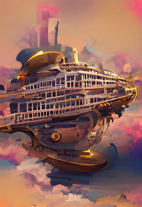 Fantasy Flying Ship