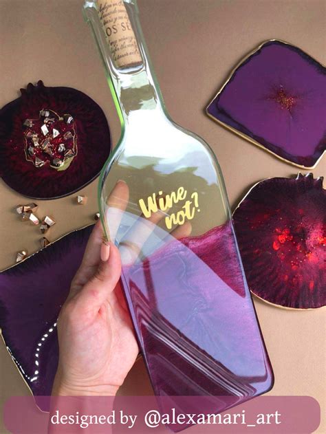 Wine Bottle Silicone Mold For Resinart Mould For Epoxy Etsy