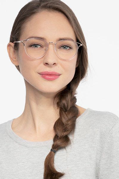 Dazzle Round Pink Glasses For Women Eyebuydirect Glasses For Round Faces Clear Glasses