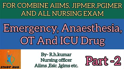 FOR COMBINE AIIMS AND ALL NURSING EXAM EMERGENCY ANAESTHESIA OT