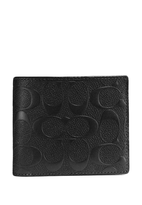 Coach Mens Compact Id Wallet In Signature Leather B Gem