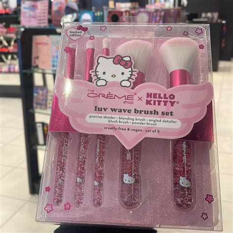 The Crème Shop X Hello Kitty Y2k Luv Wave Brush Collection Set Of 5