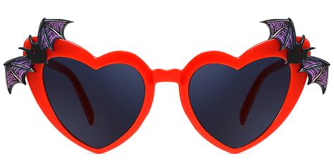 Maureen Heart Shaped Red Sunglasses Ublins