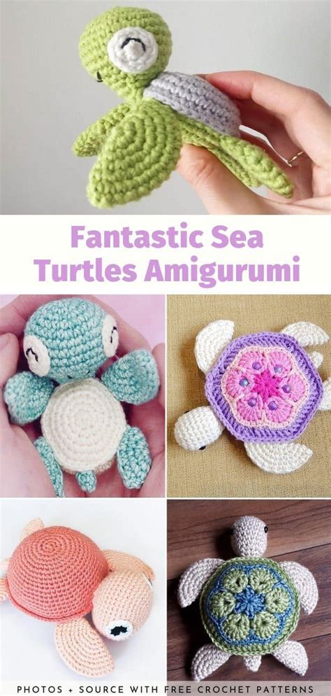 Fantastic Sea Turtles Amigurumi Crochet Turtle Pattern Crochet