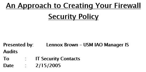 20 Free Information Security Policy Templates [word Pdf] Templatedata