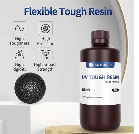 Flexible Tough Anycubic Resin 1L (Black) – Slypro