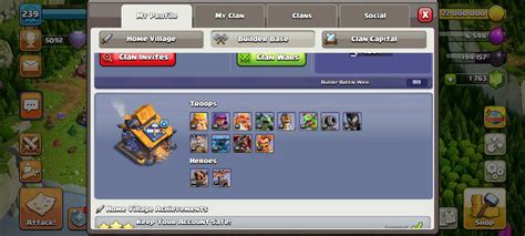 Clash Of Clans Account Town Hall 15 Level 239 With 1763 Gems