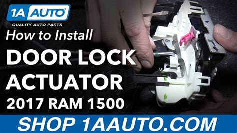 How To Remove Rear Door Lock Actuator 2009 18 Ram 1500 1A Auto