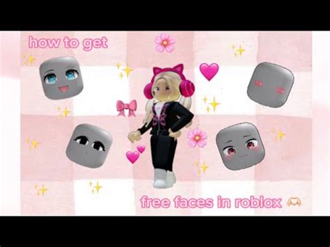 How To Get Free Faces In Roblox Tutorial YouTube