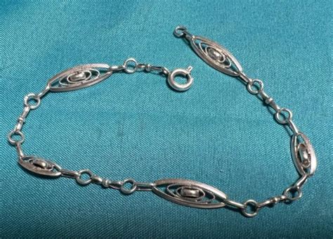 PETIT BRACELET ANCIEN Epoque 1900 Argent Massif EUR 24 00 PicClick FR