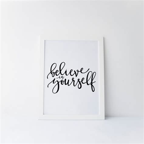 Hand Lettered Quote Etsy