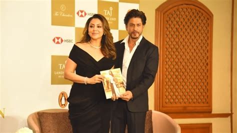 Shah Rukh Khan launches Gauri Khan's book, says she is the 'busiest person' in the house. Watch ...