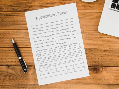 Restaurant Application Form Editable Application Template Etsy