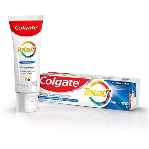 Creme Dental Colgate Total 12 Whitening 90g Drogal Farmácia Online