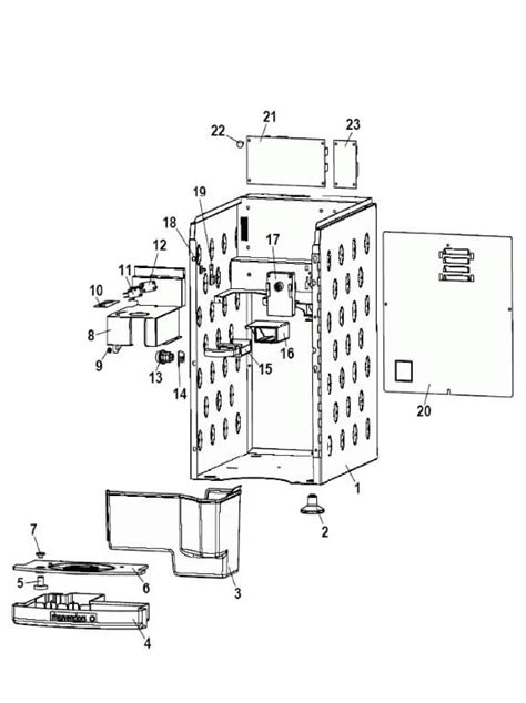 Barista PB Rheavendors Servomat Steigler Gehäuse Ersatzteile Gehäuse