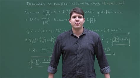 Aula 15 Derivadas De Funções Trigonométricas Exercício 11 Youtube