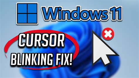 How To Fix Cursor Loading Blinking Circle In Windows 1110 Youtube